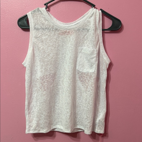 Blank NYC Sheer White Tank Top - Picture 1 of 4